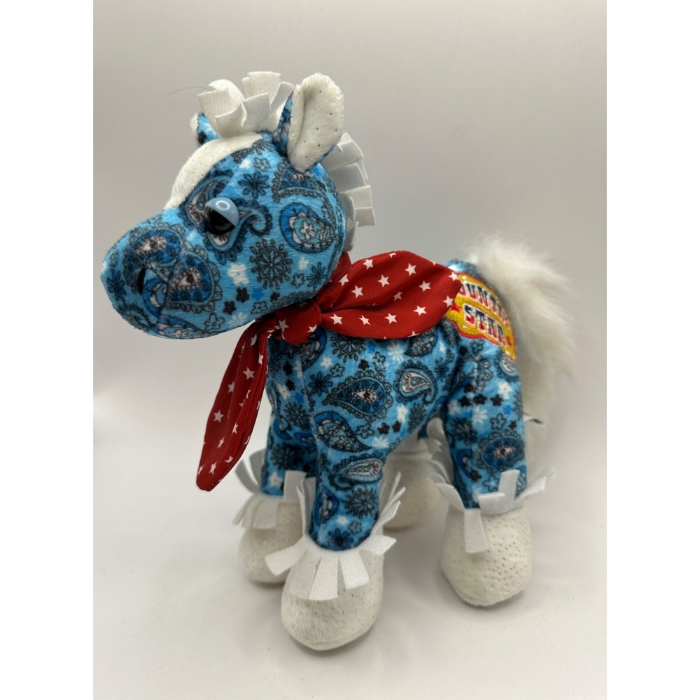 Webkinz Country Star Blue Paisley Rockerz Horse HM5111 Bandana NO CODE Ganz